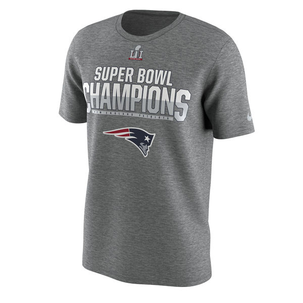 New England Patriots Nike Super Bowl LI Champions Celebration Respect T-Shirt - Heathered Gray